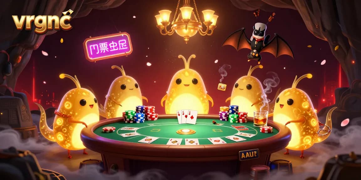 Spin and win at vrgnc with enchanting glowworms illuminating the vibrant casino scene.