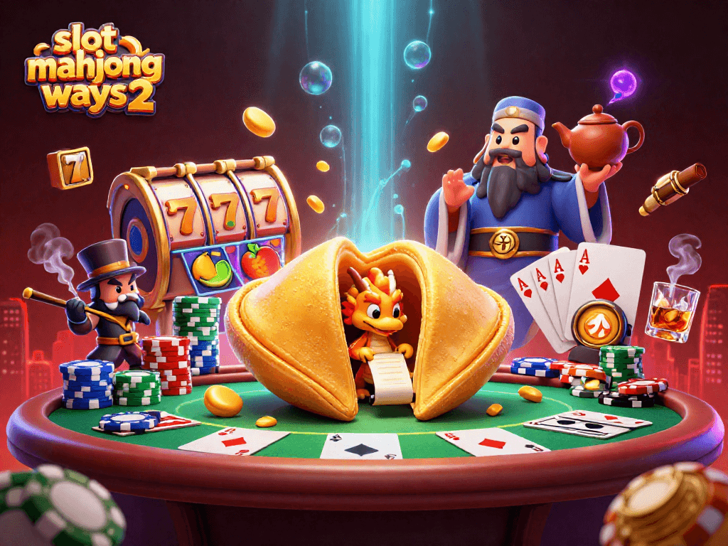 Experience the excitement of slot mahjong ways 2 with vivid characters, gold elements, and rich casino symbolism.
