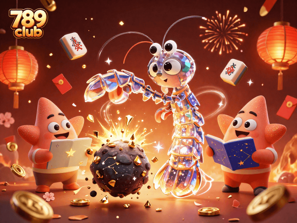 Experience dynamic excitement with the 789 club in a vibrant casino scene featuring 3D galaxy-themed characters.