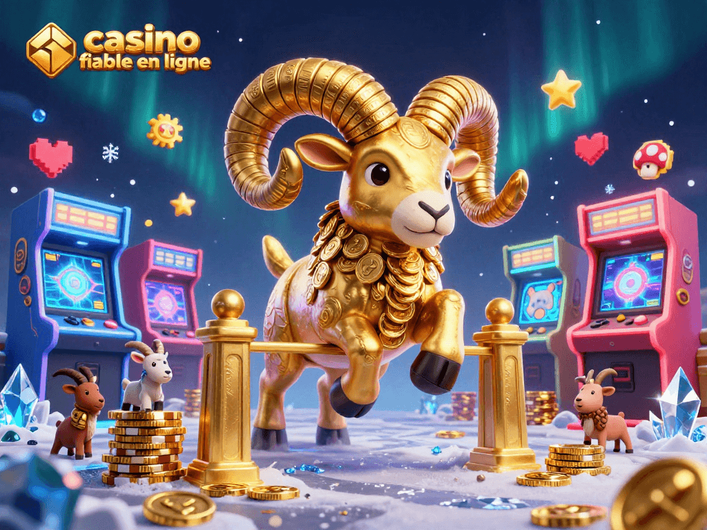 Jouez au casino fiable en ligne avec des éléments de jeux d'arcade colorés et une ambiance ludique captivante.