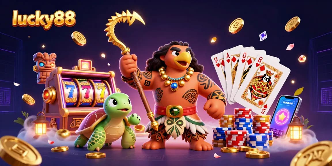 Spin the lucky88 slot reels and win big with vibrant casino magic in this action-packed scene.