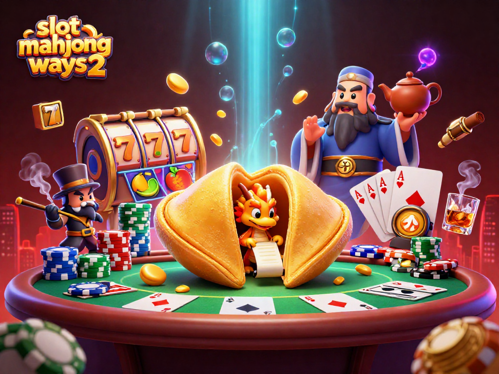 Experience the excitement of slot mahjong ways 2 with vivid characters, gold elements, and rich casino symbolism.
