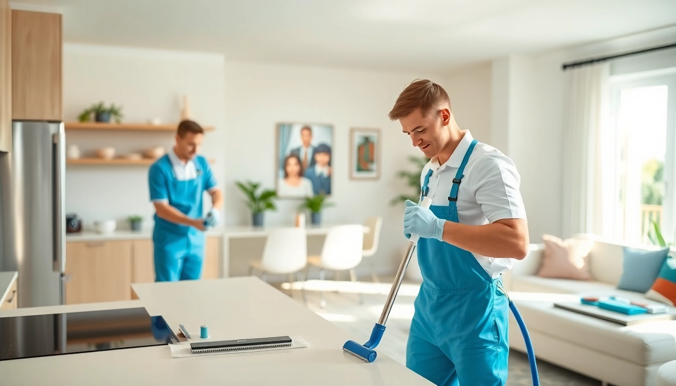 Expert bond cleaning brisbane technician at work ensuring a spotless kitchen.