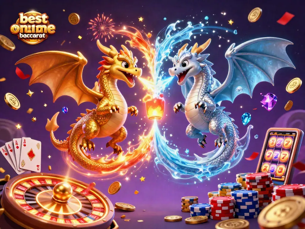 Win exciting games with best online baccarat australia featuring dynamic dragons and casino elements.