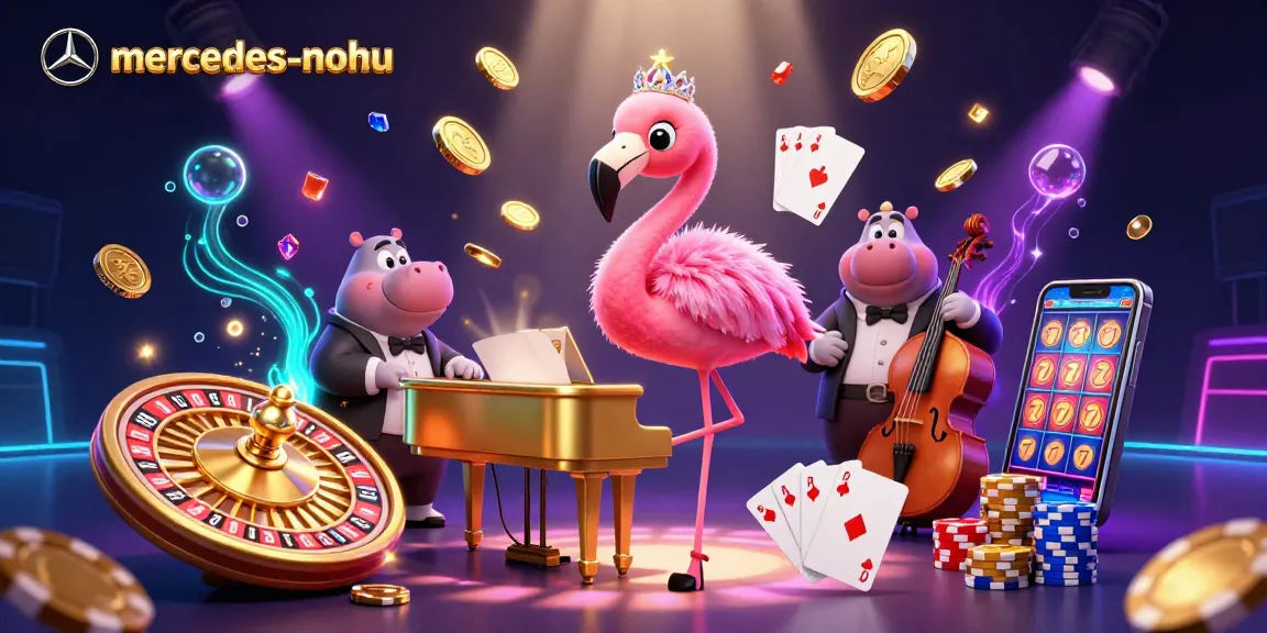 Experience thrilling jackpots with mercedes-nohu's slots and colorful casino elements in an engaging digital scene.
