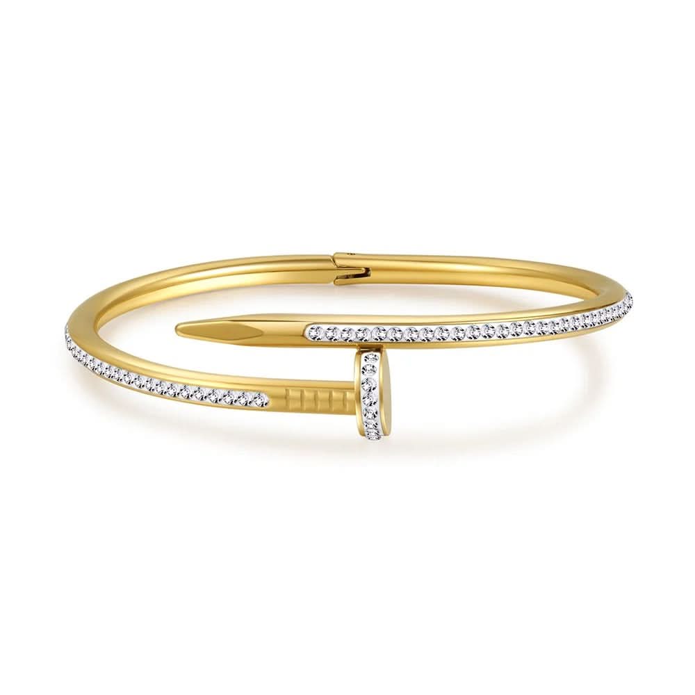 Nail Bangle – Elegant Gold Bangle for Everyday Fashion