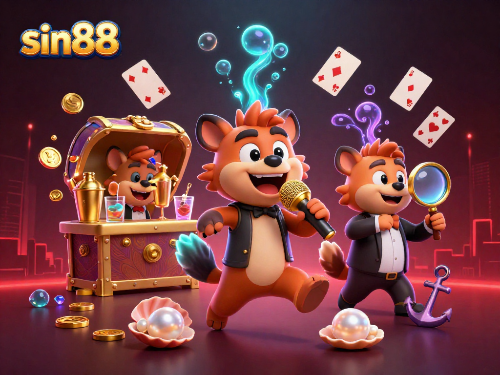 Sin88 hyenas bring excitement as a stand-up comedian, bartender, and bouncer in a vibrant casino scene.