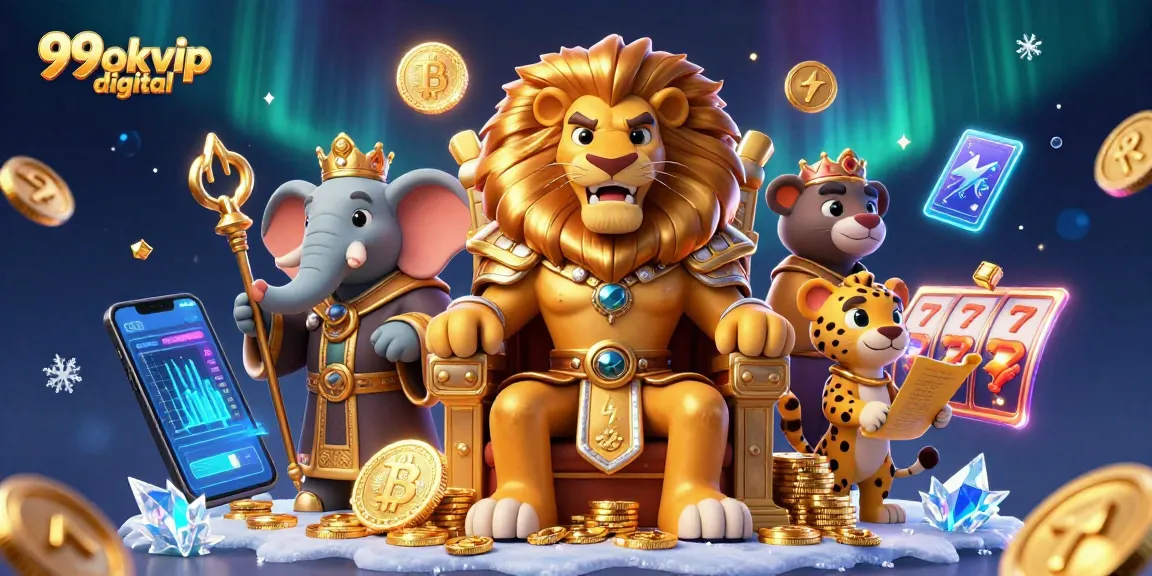 Win big at 99okvip digital with an engaging 3D casino scene showcasing excitement.
