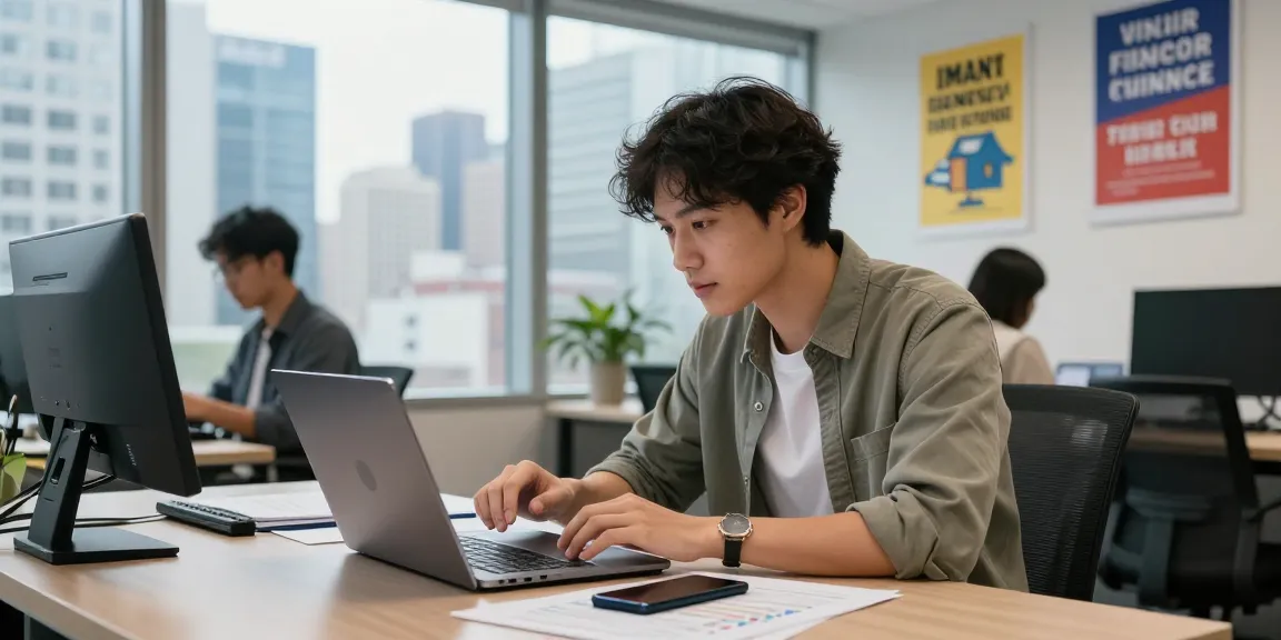 카드현금화를 위한 현명한 금융 관리와 도시 배경의 현대적인 사무실 모습