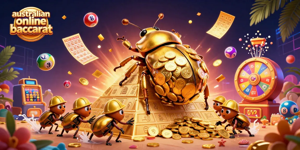 Experience the thrill of playing australian online baccarat surrounded by vibrant, dynamic casino elements.