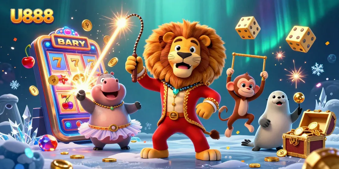 Engage with U888 casino action featuring vibrant 3D characters and jackpot excitement.