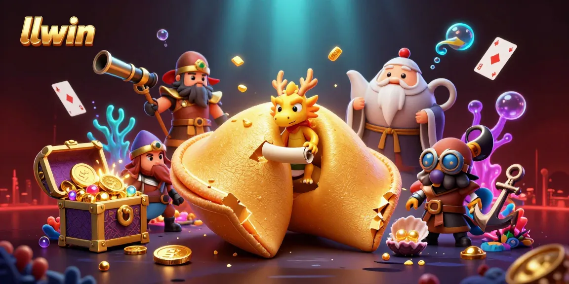 Experience llwin's immersive gaming environment with a vibrant 3D cartoon illustration featuring captivating characters and elements.