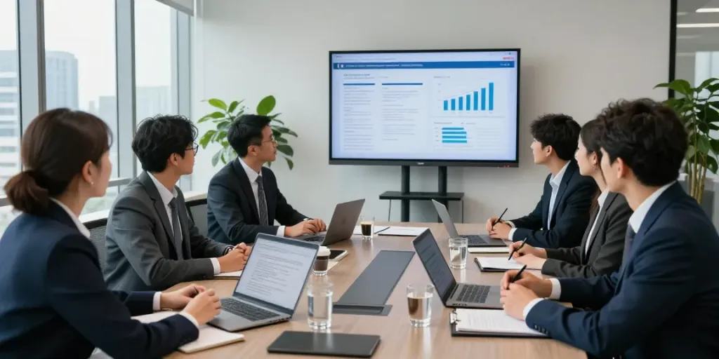 Lead Roedl legal consulting team collaborating in modern office.