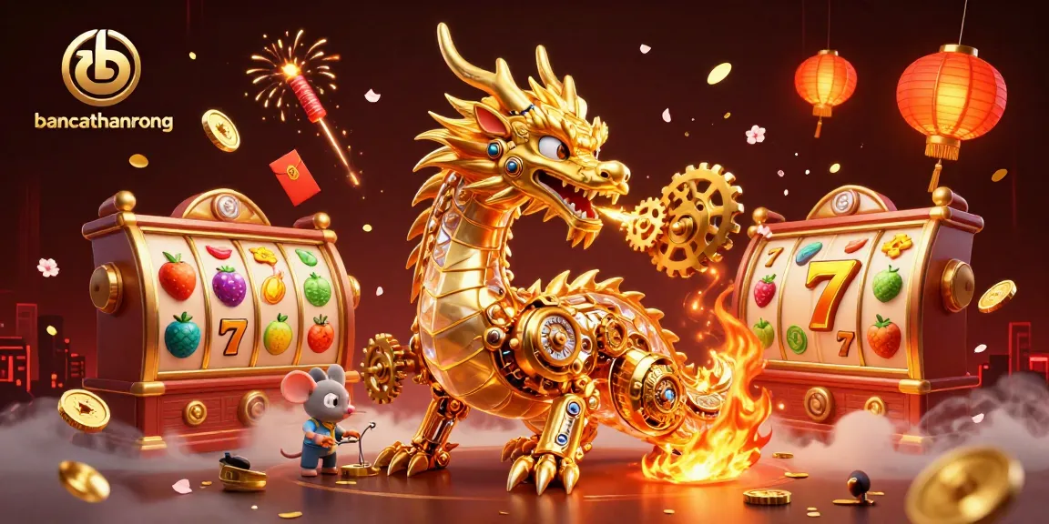 Engage with bancathanrong’s immersive gaming, featuring a dazzling dragon and vibrant slot reels!