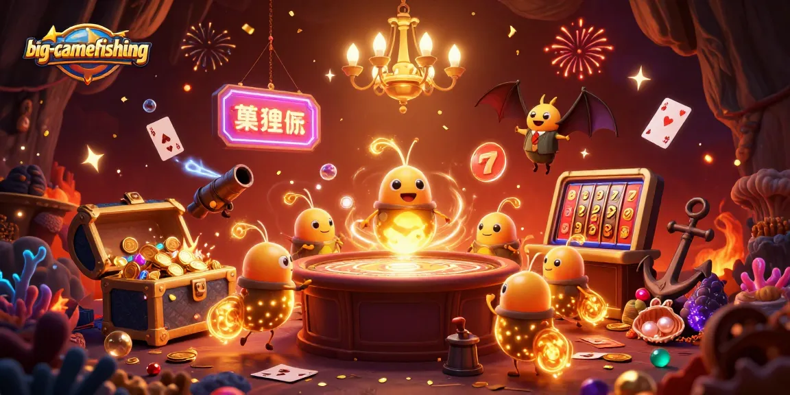 Experience big-gamefishing thrills in a glowing underwater casino scene filled with treasure.