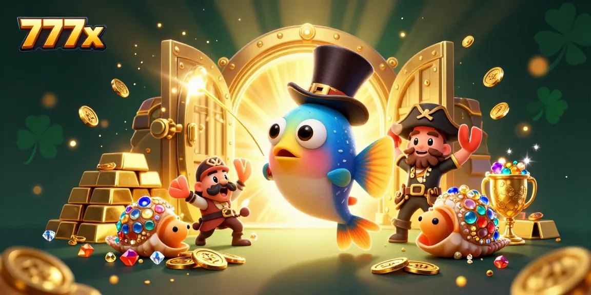 Experience thrilling gameplay at 777x with deep-sea characters and sparkling treasures.