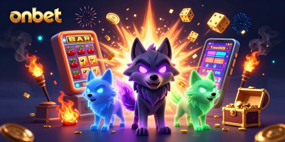 Engage in onbet's thrilling casino experience with dynamic slot machines and vibrant gameplay.