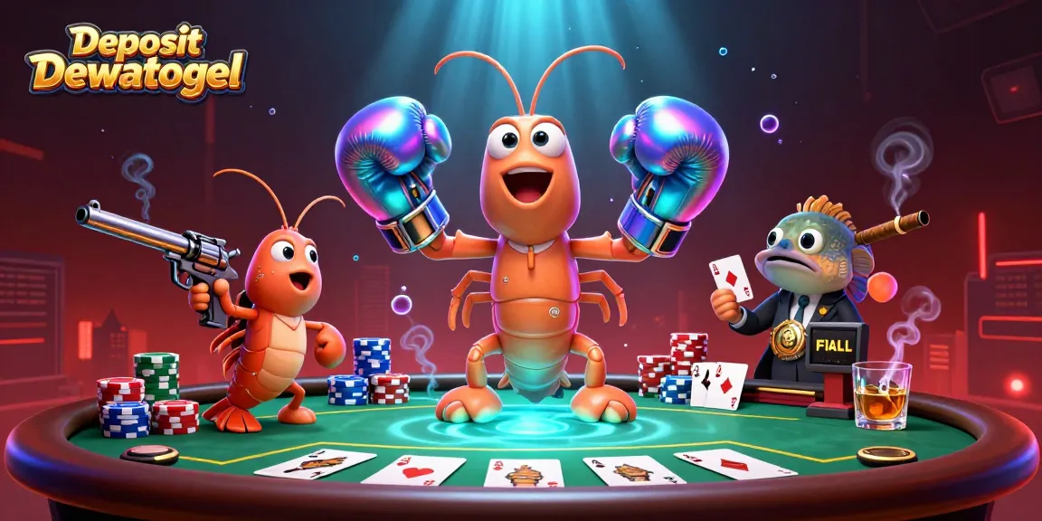 Experience thrilling gameplay at Deposit Dewatogel with vibrant 3D casino creatures and rich elements.