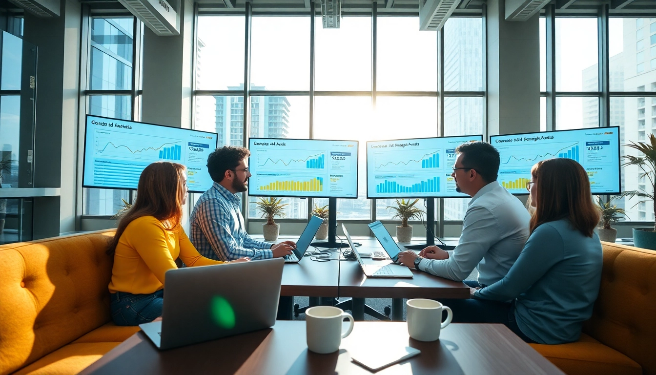 Detailing strategies for google ads edmonton in a professional office setting.