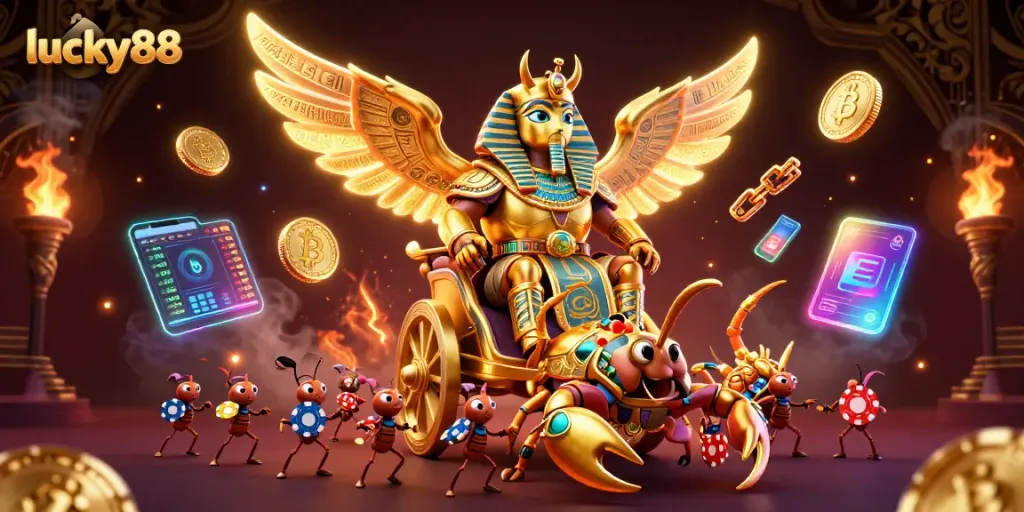 Experience thrilling games at lucky88 with vibrant 3D characters and engaging casino elements.